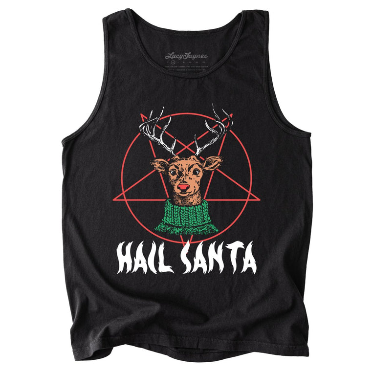 Hail Santa Comfort Colors Graphic Tank Top