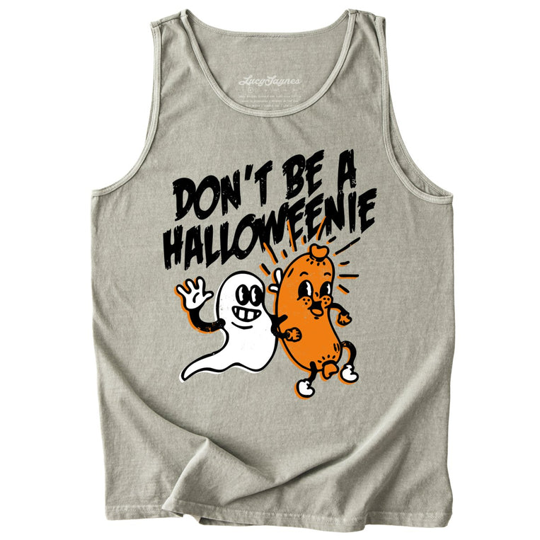 Halloweenie Comfort Colors Graphic Tank Top - Sandstone