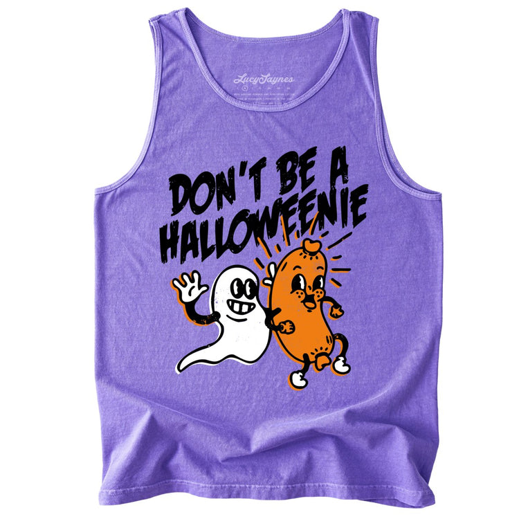 Halloweenie Comfort Colors Graphic Tank Top - Violet