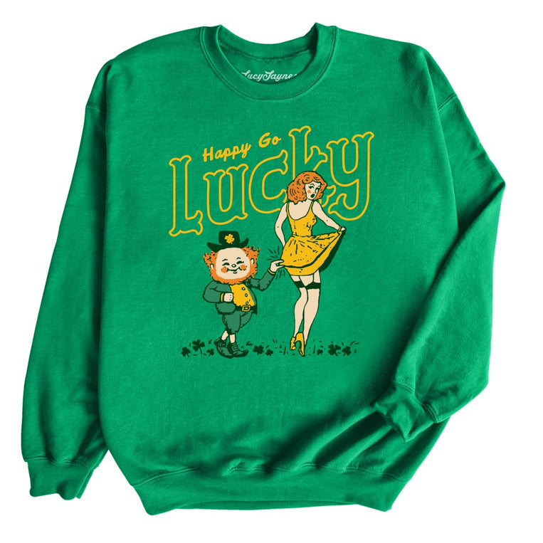 Happy Go Lucky - Irish Green - Front