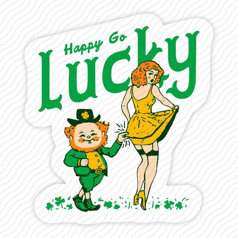 Happy Go Lucky - Sticker