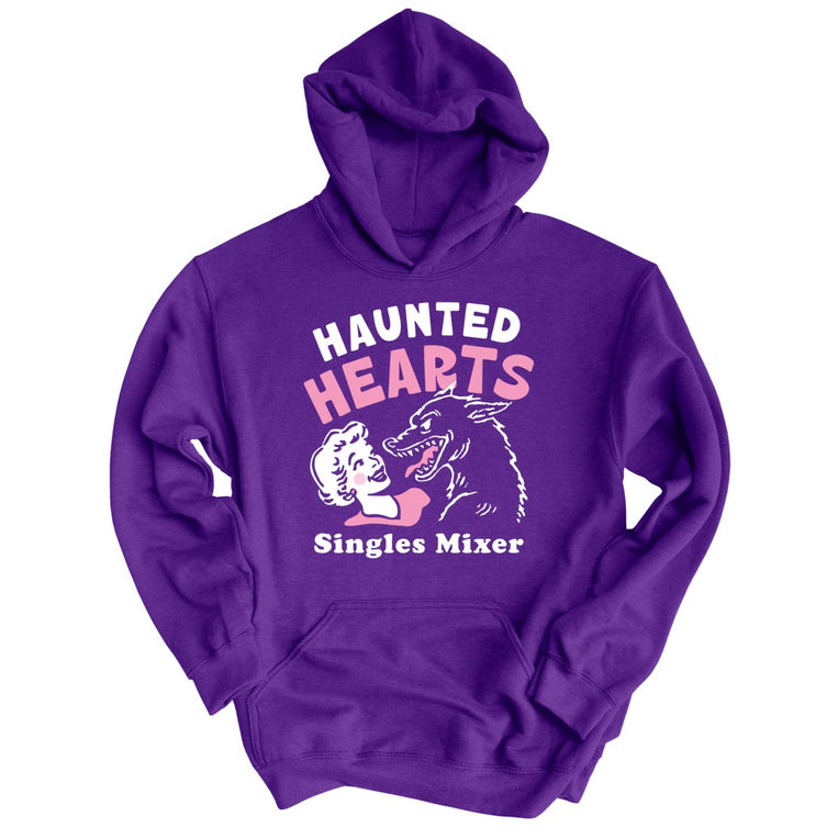 Haunted Hearts Singles Mixer - Purple - Unisex Hoodie