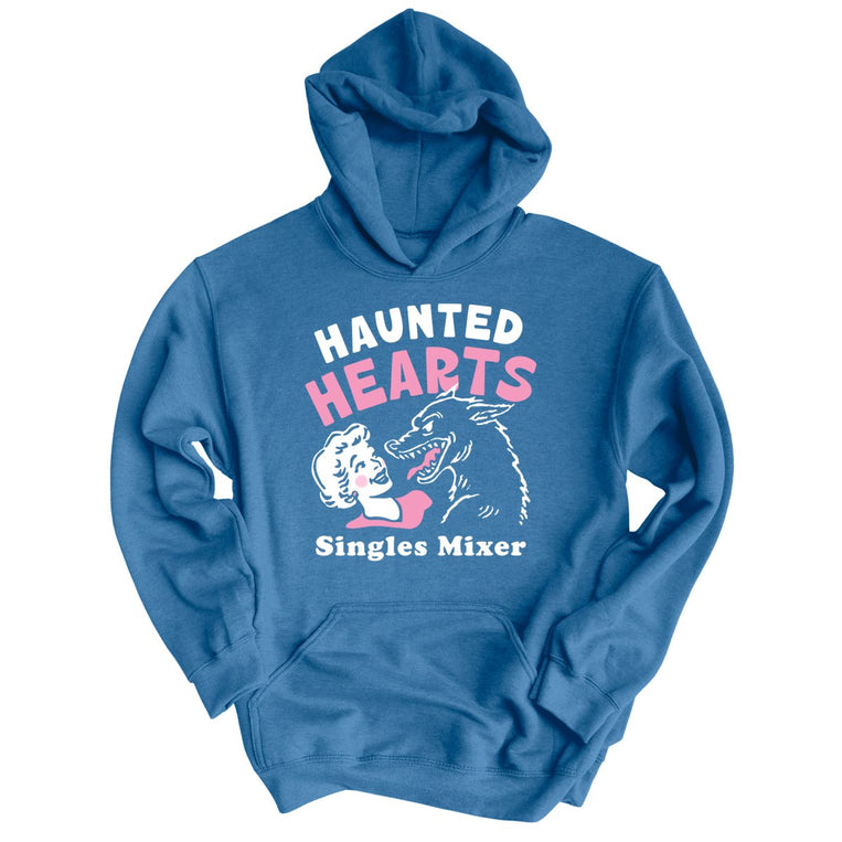 Haunted Hearts Singles Mixer - Indigo Blue - Unisex Hoodie