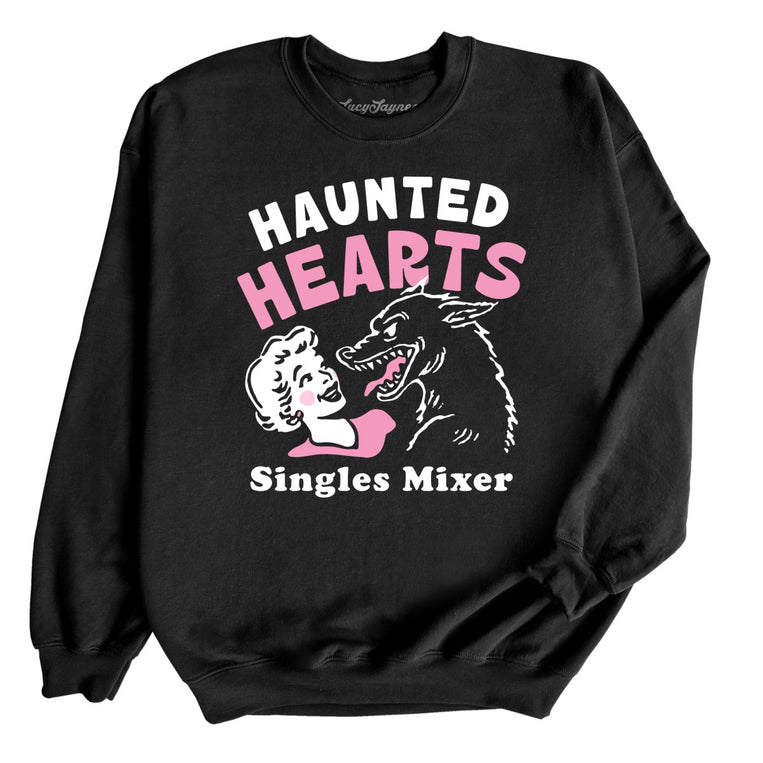 Haunted Hearts Singles Mixer - Black - Unisex Sweatshirt
