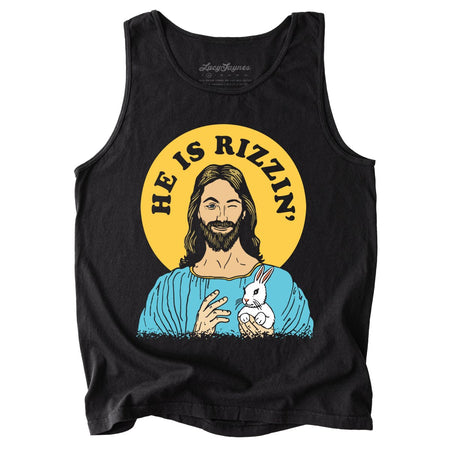 He Is Rizzin' Comfort Colors Tank Top