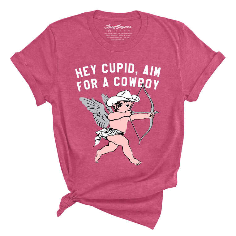 Cupid Aim For A Cowboy Tee