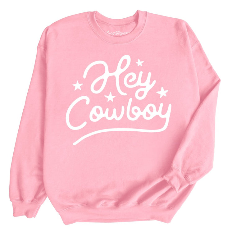 Hey Cowboy - Light Pink - Full Front