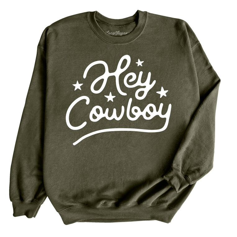 Hey Cowboy - Military Green - Full Front
