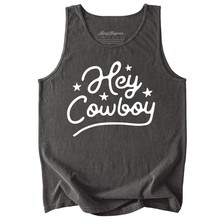 Hey Cowboy Comfort Colors Tank Top