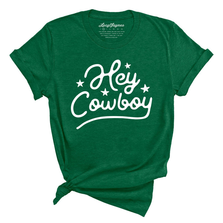 Hey Cowboy - Heather Grass Green - Full Front