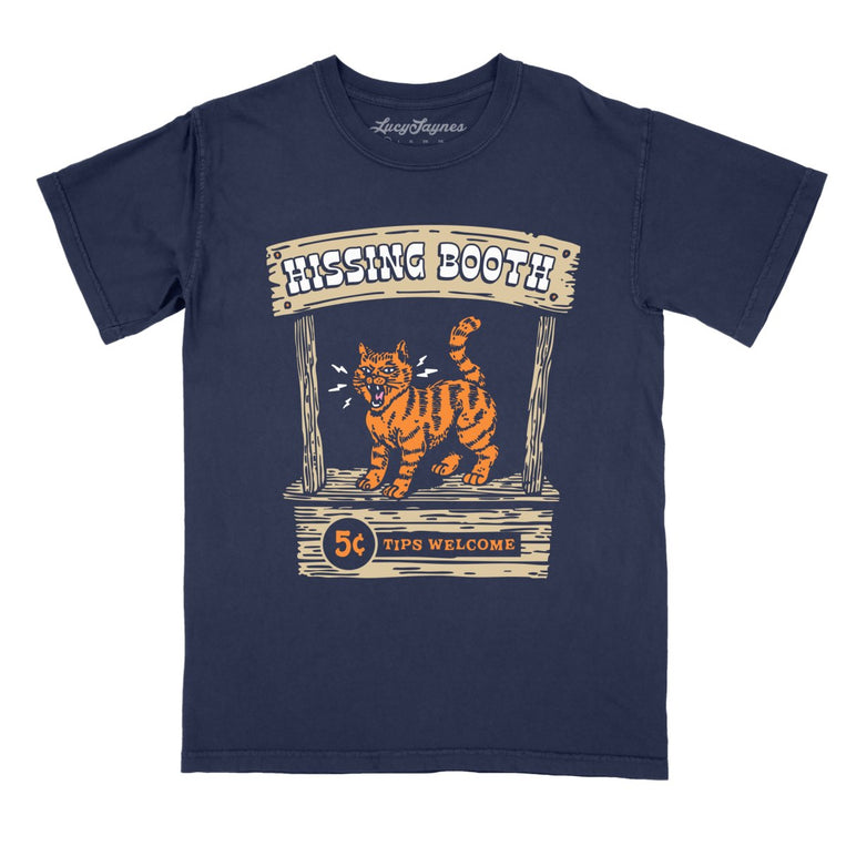 Hissing Booth - True Navy - Comfort Colors Tee