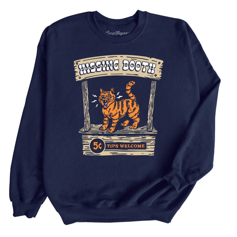 Hissing Booth - Navy - Unisex Sweatshirt
