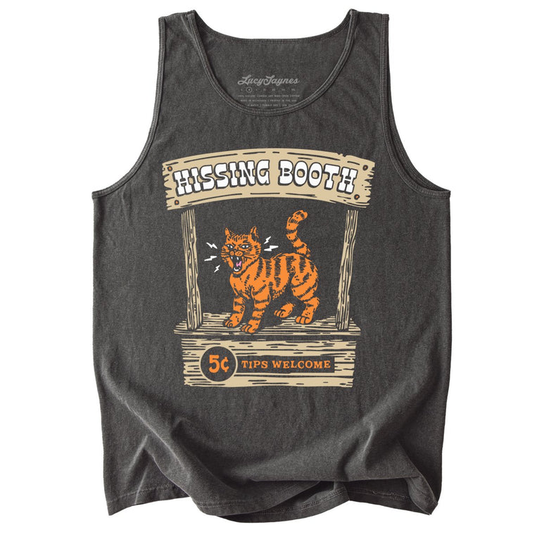 Hissing Booth Comfort Colors Graphic Tank Top - Pepper