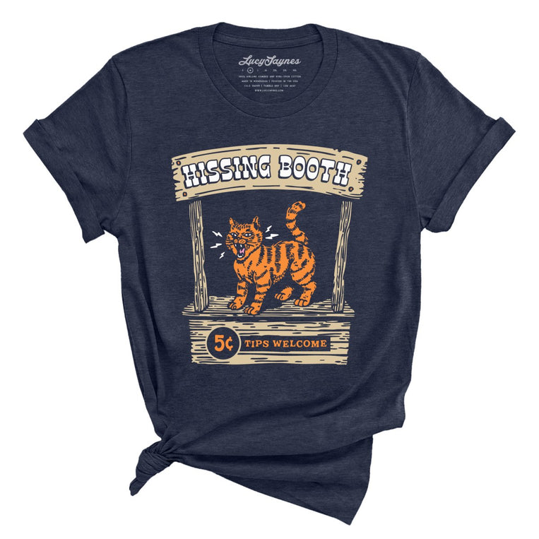 Hissing Booth - Heather Midnight Navy - Unisex T-Shirt