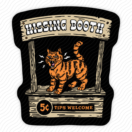 Hissing Booth Sticker