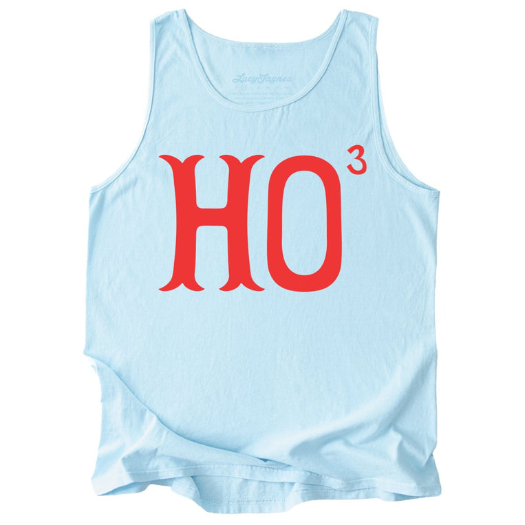 Ho to the Third Comfort Colors Graphic Tank Top - Chambray