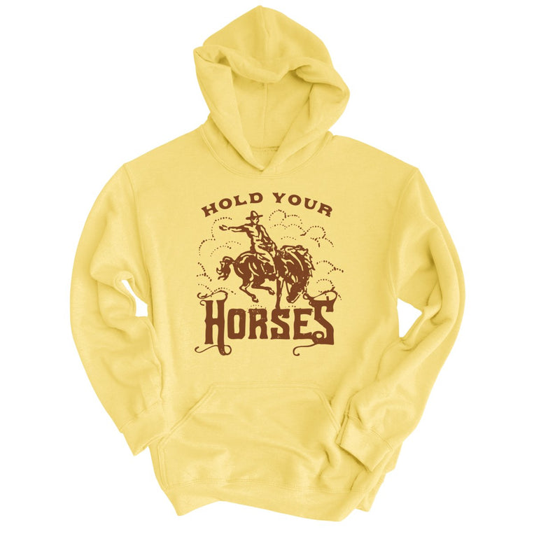 Hold Your Horses - Light Yellow - Full Front