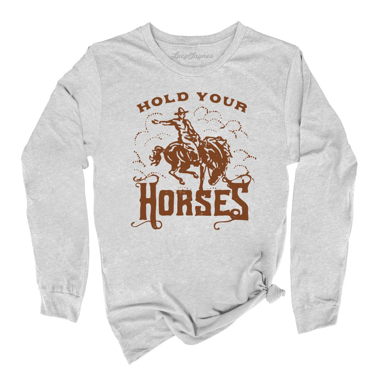 Hold Your Horses - Athletic Heather - Full Front