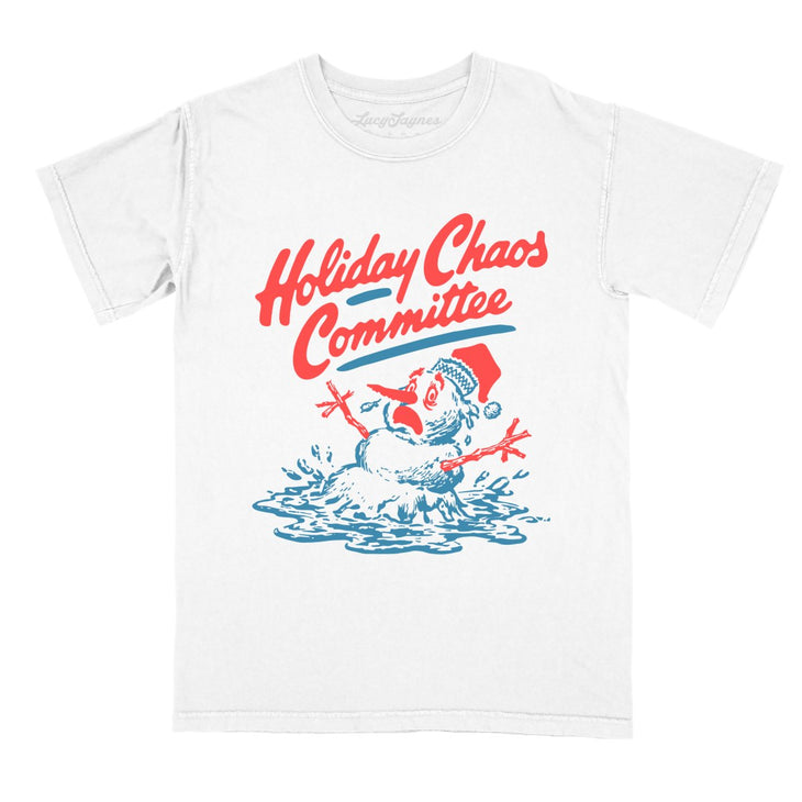 Holiday Chaos Committee Comfort Colors Tee