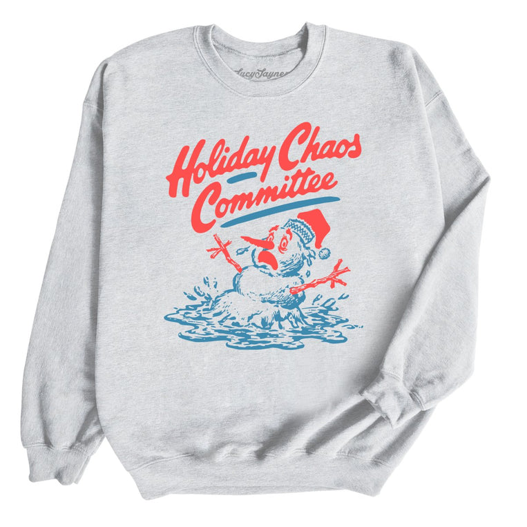 Holiday Chaos Committee - Ash - Unisex Sweatshirt