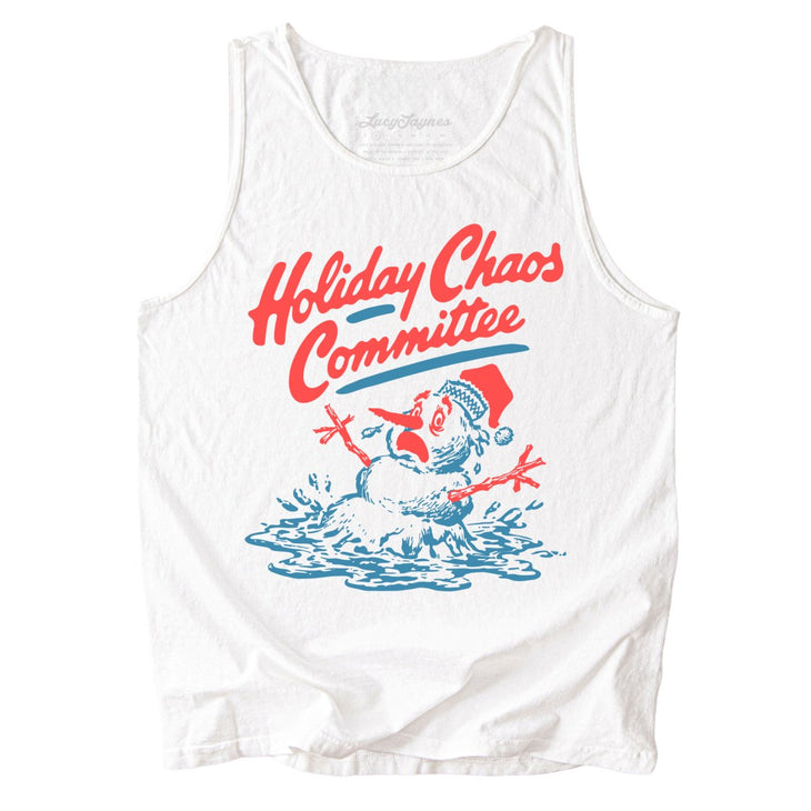 Holiday Chaos Committee Comfort Colors Tank Top