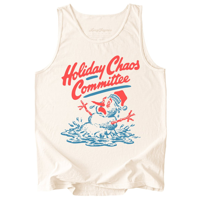 Holiday Chaos Committee - Ivory - Tank Top