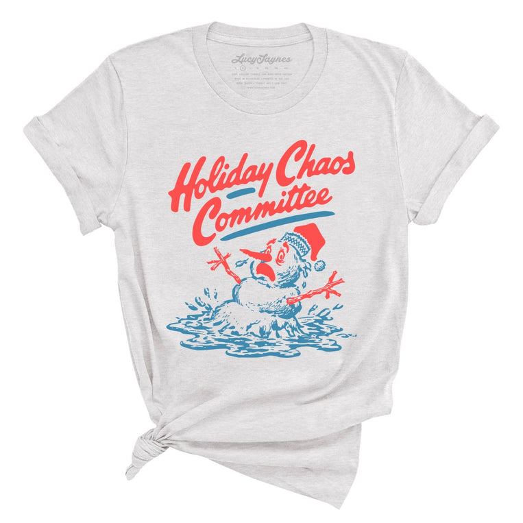 Holiday Chaos Committee - Ash - Unisex T-Shirt