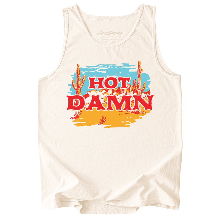 Hot Damn Comfort Colors Graphic Tank Top