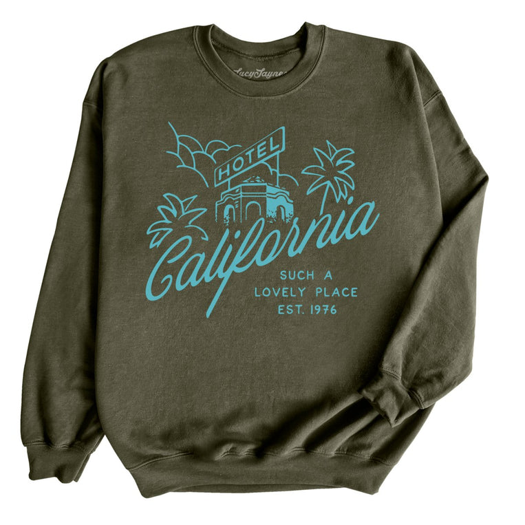 Hotel California - Military Green - Full Front