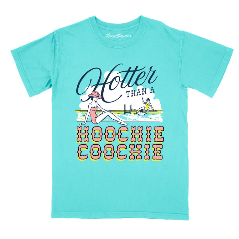 Hotter Than a Hoochie Coochie - Lagoon Blue - Full Front