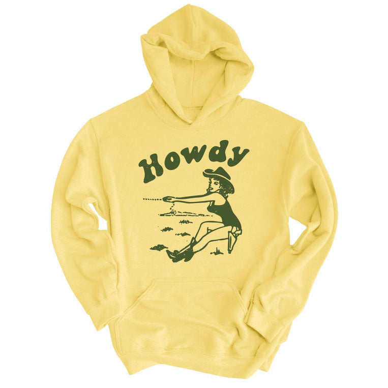 Howdy Cowgirl - Light Yellow - Full Front