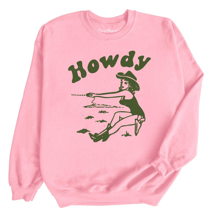 Howdy Cowgirl - Light Pink - Full Front