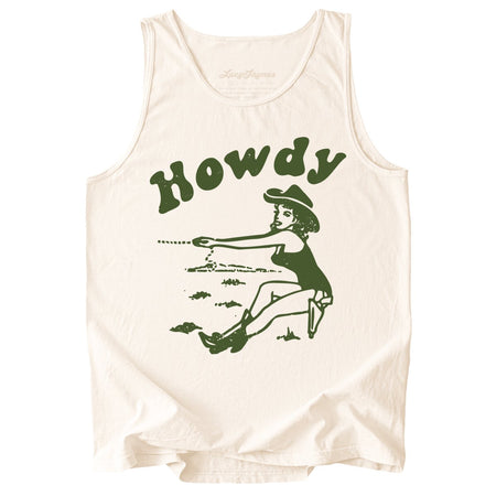 Howdy Cowgirl Comfort Colors Tank Top