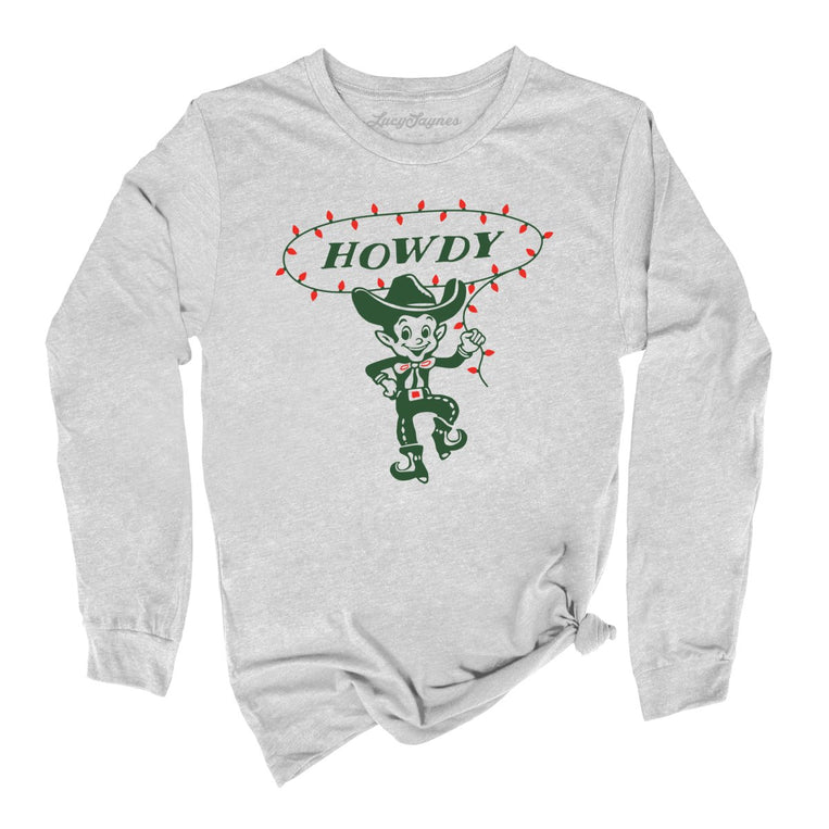 Howdy Elf - Athletic Heather - Full Front