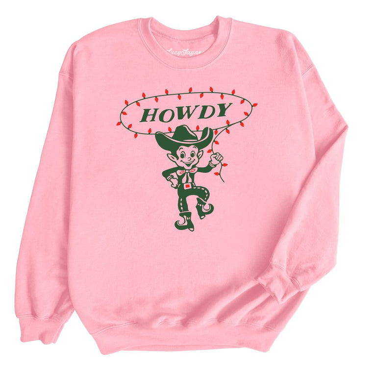 Howdy Elf - Light Pink - Full Front