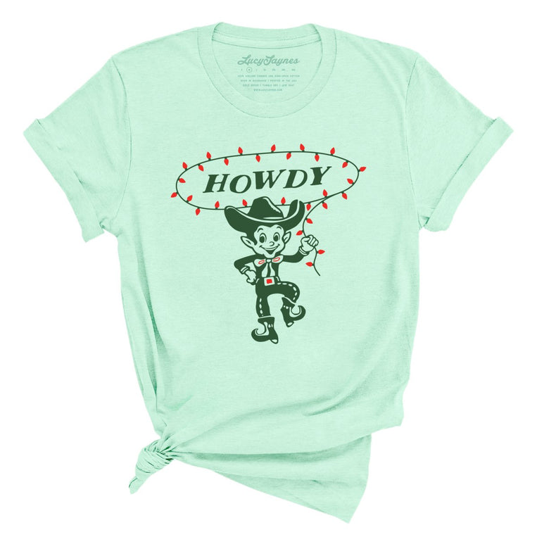 Howdy Elf - Heather Mint - Full Front