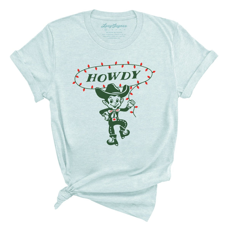 Howdy Elf - Heather Ice Blue - Full Front