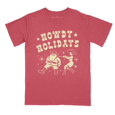 Howdy Holidays Comfort Colors Tee