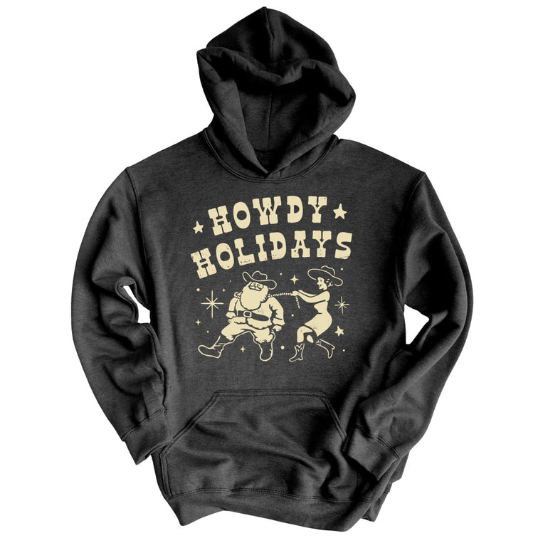 Howdy Holidays - Dark Heather - Front