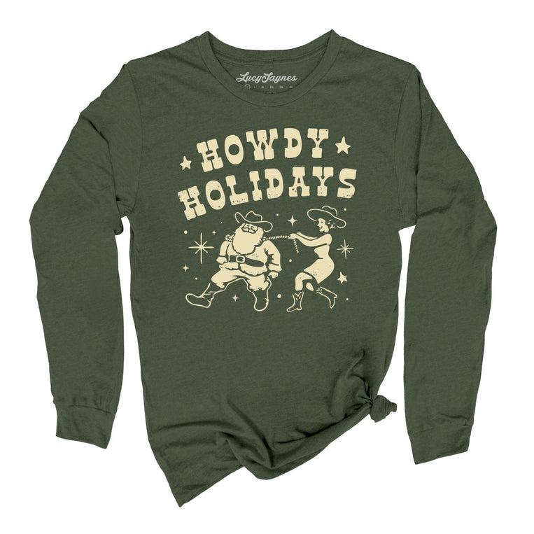 Howdy Holidays - Military Green - Full Front