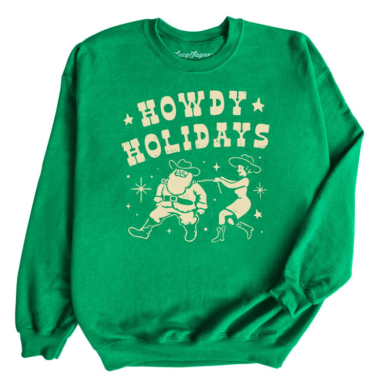 Howdy Holidays - Irish Green - Full Front