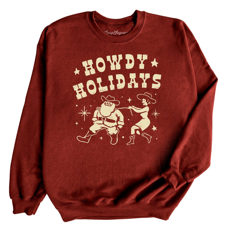Howdy Holidays - Garnet - Full Front