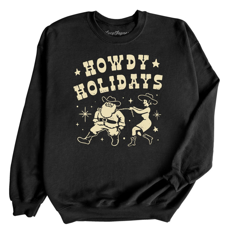 Howdy Holidays - Black - Front