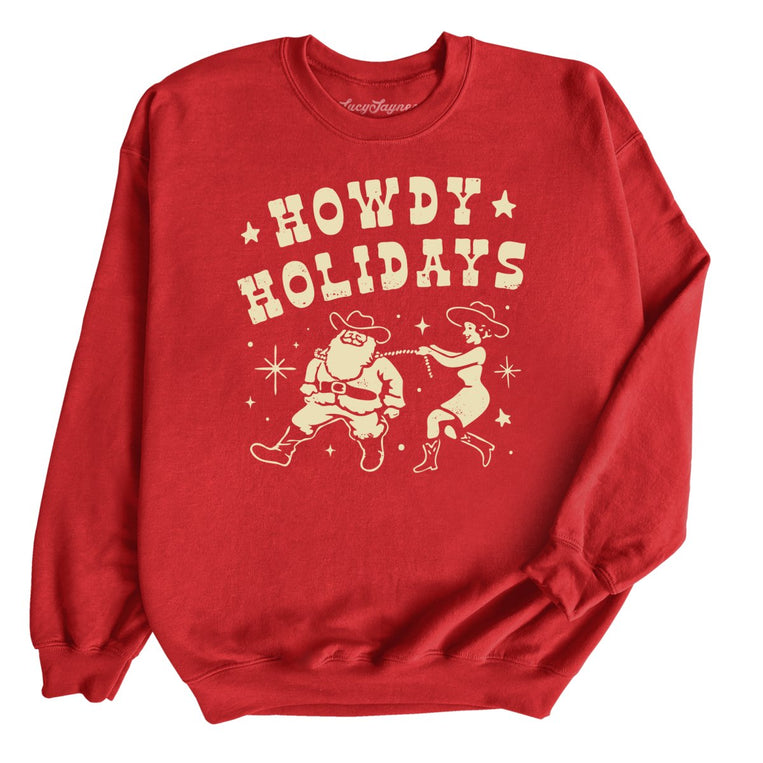 Howdy Holidays - Red - Front