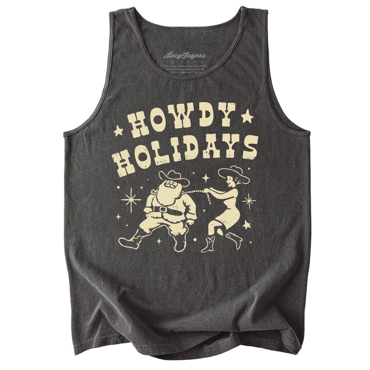 Howdy Holidays Comfort Colors Tank Top