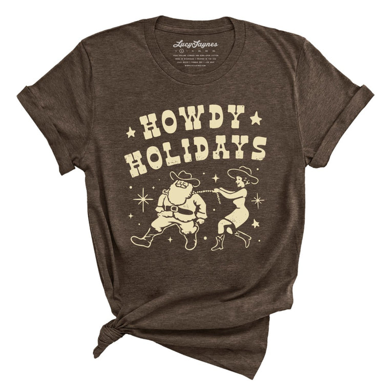 Howdy Holidays - Heather Brown - Unisex T-Shirt