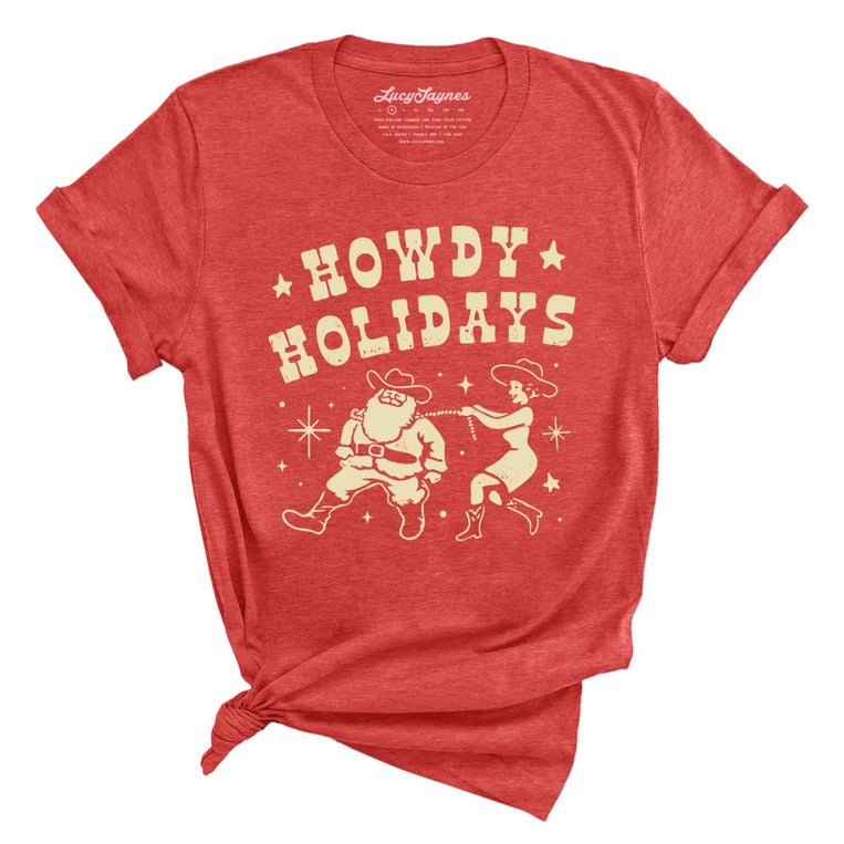 Howdy Holidays - Heather Red - Full Front