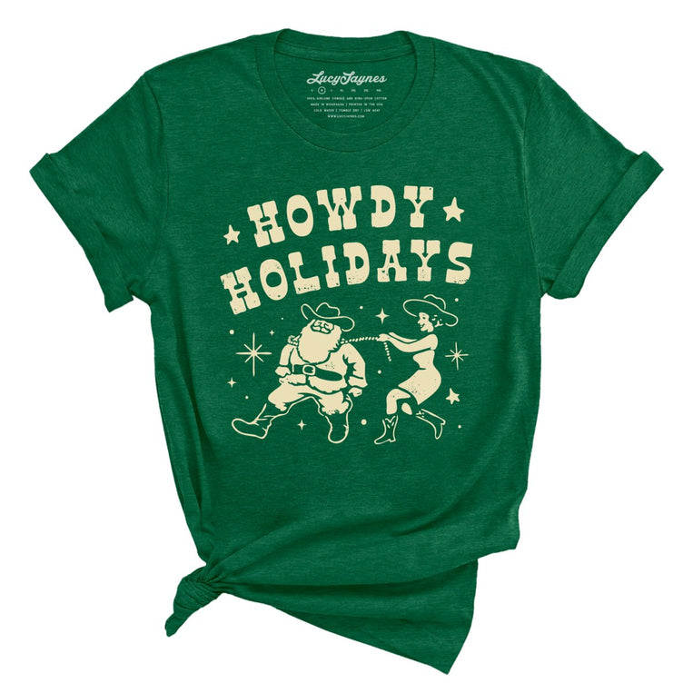 Howdy Holidays - Heather Grass Green - Full Front