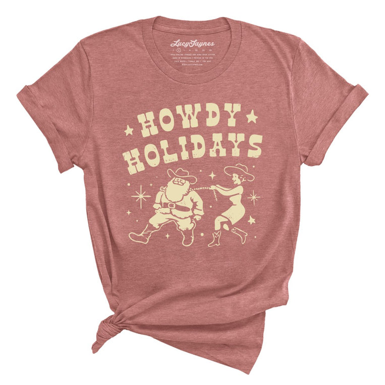 Howdy Holidays - Heather Mauve - Full Front