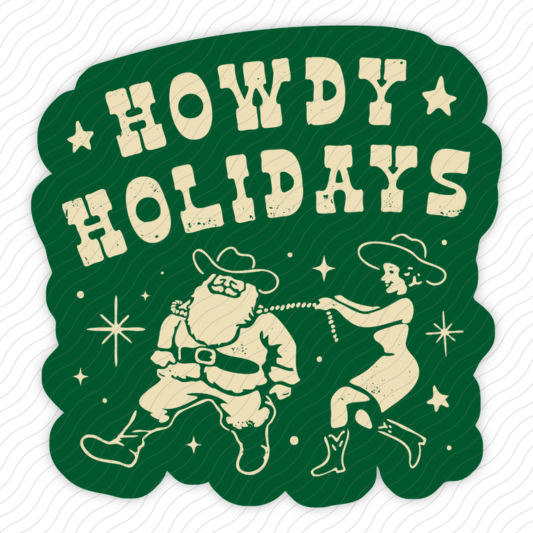 Howdy Holidays - Sticker